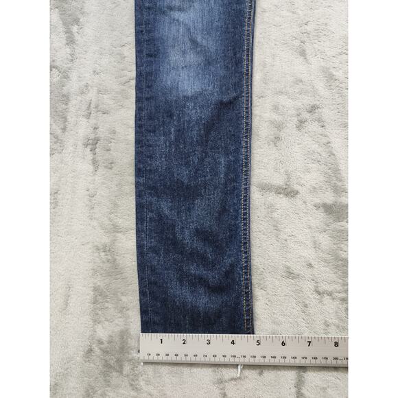 Rag & Bone 10 Inch Ankle Skinny Jeans Size 26 Blue High Rise Raw Hem Stretch - Picture 14 of 15